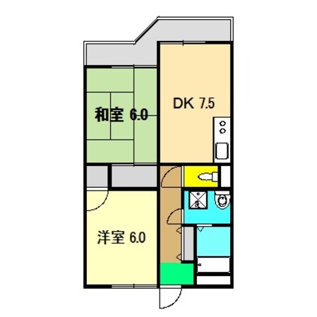 コーポライムグリーンの物件間取画像